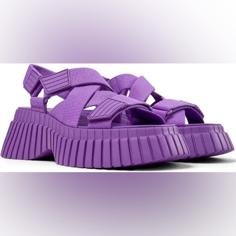 Camper BCN Purple Platform Sandals